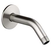 Design House 5-1/2" Shower Arm with 2-2/5" Flange - Less Showerhead Satin Nickel