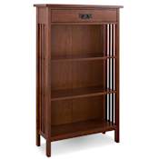 Design House Mission 30" Wood Display Shelf Mission Oak / Black