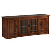 Design House Mission 60" Wide Ash and Other Wood TV Stand Mission Oak / Black