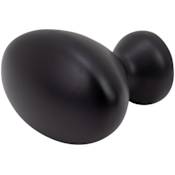 DesignPerfect Classic Retro 1-1/4" Football Oblong Cabinet Knob / Drawer Knob Black