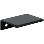 DesignPerfect Urban Modern 1-1/4" (32 mm) Center to Center Edge Tab Cabinet Lip Pull / Drawer Edge Pull Black