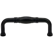 DesignPerfect Classic 3" (76 mm) Center to Center Traditional Cabinet Handle / Drawer Pull Black