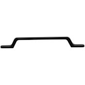 DesignPerfect Contemporary 6-5/16" (160 mm) Center to Center Angled Arch Cabinet Handle / Drawer Pull Black