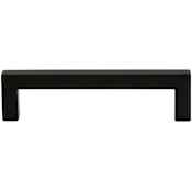 DesignPerfect Standard 3-3/4" (96 mm) Center to Center Square Bar Cabinet Handle / Drawer Pull Black