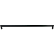 DesignPerfect Contemporary 12-9/16" (320 mm) Center to Center Square Bar Cabinet Handle / Drawer Pull Black