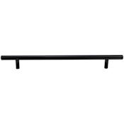 DesignPerfect Minimalist Classic 8-13/16" (224 mm) Center to Center Round Bar Cabinet Handle / Drawer Bar Pull Black