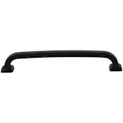 DesignPerfect Vintage Pack of (10) - 6-5/16" Center to Center Bold Block Arch Cabinet Handles / Drawer Pulls Black