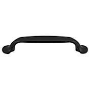 DesignPerfect Elsie Pack of (10) 3-3/4” (96 mm) Center to Center Traditional Country Cabinet Handles / Drawer Pulls Black