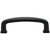 DesignPerfect Farmhouse Pack of (10) - 3" Center to Center Curved Cabinet Handles / Drawer Pulls Black