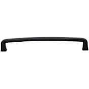 DesignPerfect Farmhouse Pack of (10) - 6-5/16" Center to Center Soft Curved Cabinet Handles / Drawer Pulls Black