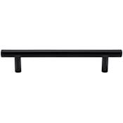 DesignPerfect Contemporary Pack of (10) - 5-1/16" Center to Center Round Cabinet Bar Handles / Drawer Bar Pulls Black