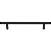 DesignPerfect Sleek Industrial Pack of (10) - 6-5/16 Inch Center to Center Round Bar Style Cabinet Handles / Drawer Pulls Black