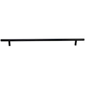 DesignPerfect Sleek Pack of (10) - 12-9/16" Center to Center Round Bar Large Cabinet Handles / Drawer Bar Pulls Black
