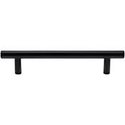DesignPerfect Modern Pack of (25) - 5-1/16 Inch Center to Center Sleek Round Bar Cabinet Handles / Drawer Pulls Black
