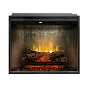 Dimplex Revillusion® 8794 BTU / 2575W 30 Inch Wide Built-In Vent-Free Electric Fireplace with Weathered Concrete Interior and Remote Control Black