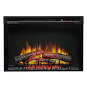 Dimplex 33 Inch Wide Multi-Fire 5000 BTU Electric Insert Firebox with Logs Black