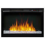 Dimplex 33 Inch Wide Multi-Fire 5000 BTU Electric Insert Firebox with Acrylic Ember Media Bed Black