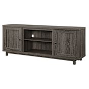 Dimplex 65" Wide Media Center with Reversible Chalk board Cabinet Doors from the Jesse Collection Iron Mountain Grey
