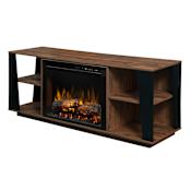 Dimplex Arlo 60 Inch Wide Media Console with 5118 BTU Electric Fireplace Walnut
