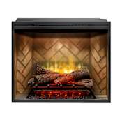 Dimplex Revillusion® 30 Inch Wide 2575 Watt 8,794 BTU Built-In Electric Fireplace with Remote Control Black