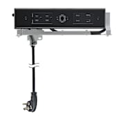 Docking Drawer Amp Blade Duo In-Drawer Outlet, Integrated Safety Shutoff, (2) 65W USB-C, (2) 30W USB-C, (2) USB-A, and (2) 15 Amp AC Black