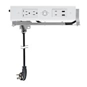 Docking Drawer Amp Blade Duo In-Drawer Outlet, Integrated Safety Shutoff, (2) 65W USB-C, (2) 30W USB-C, (2) USB-A, and (2) 15 Amp AC White