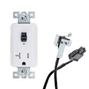 Docking Drawer 20 Amp Safety Cutoff for In-Drawer Outlets White Outlet