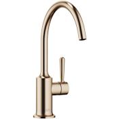 Dornbracht Vaia 1.5 GPM Single Hole Kitchen Faucet with Swivel Spout and Cartridge Brushed Champagne (22kt Gold)