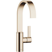 Dornbracht Mem 1.5 GPM Single Hole Bar Faucet with Swivel Spout and Mounting Hardware Brushed Champagne (22kt Gold)
