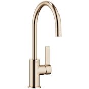 Dornbracht Tara Ultra 1.5 GPM Single Hole Bar Faucet with Swivel Spout and Mounting Hardware Brushed Champagne (22kt Gold)