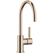 Dornbracht Tara 1.5 GPM Single Hole Bar Faucet with Swivel Spout and Mounting Hardware Brushed Champagne (22kt Gold)