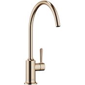 Dornbracht Vaia 1.5 GPM Single Hole Kitchen Faucet with Swivel Spout and Aerated Stream Brushed Champagne (22kt Gold)
