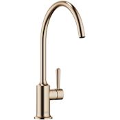 Dornbracht Vaia 1.5 GPM Single Hole Kitchen Faucet with Swivel Spout and Low Lead Compliant Brushed Champagne (22kt Gold)