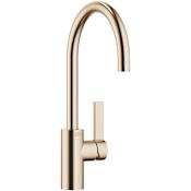 Dornbracht Tara Ultra 1.5 GPM Single Hole Kitchen Faucet with Swivel Spout and Flexible Supply Lines Brushed Champagne (22kt Gold)