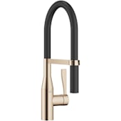 Dornbracht Sync 1.5 GPM Single Hole Pre-Rinse Pull Down Kitchen Faucet with Swivel Spout and Cartridge Brushed Champagne (22kt Gold)