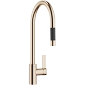 Dornbracht Tara Ultra 1.5 GPM Single Hole Pull Down Kitchen Faucet with Swivel Spout and Cartridge Brushed Champagne (22kt Gold)