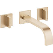 Dornbracht MEM 1.2 GPM Wall Mounted Vessel Widespread Stationary Bathroom Faucet Brushed Champagne (22kt Gold)