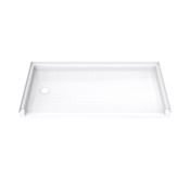 DreamLine DreamStone 30" x 60" Shower Base with Single Threshold and Left Drain White