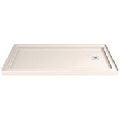 DreamLine SlimLine 32" x 60" Single Threshold Shower Base and 3-1/4" Right-hand Drain Biscuit