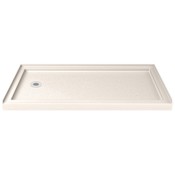 DreamLine SlimLine 36" X 60" Shower Base with Single Threshold and Left-Side Drain Biscuit