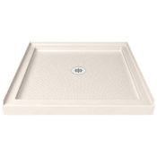 DreamLine SlimLine 42" x 42" x 2-3/4" Center Drain Single Threshold Shower Base Biscuit