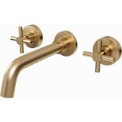 DreamLine Seneca Wall Mounted Tub Filler Brushed Brass