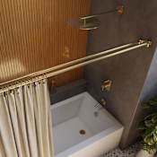 DreamLine DreamLine Linea 2-15/16 in. x. 60 in. Double Straight Shower Rod Brushed Brass