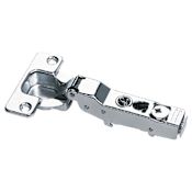 DTC C80 Series 45 Degree Full Overlay Concealed Euro Cabinet Door Hinge with 110 Degree Opening Angle and Soft Close Function - Single Hinge Nickel