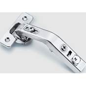DTC C80 Series 135 Degree Full Overlay Concealed Euro Cabinet Door Hinge with 55 Degree Opening Angle and Self Close Function - Single Hinge Nickel