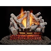 Duluth Forge 55,000 BTU Liquid Propane, Natural Gas Log Set Fireplace with Piezo Ignition and Propane Conversion Kit N/A