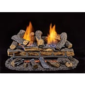 Duluth Forge 33,000 BTU Vent Free Natural Gas Log Set Fireplace with Ember Burner System and Oxygen Depletion Sensor N/A