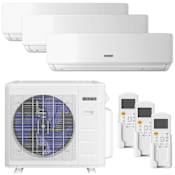 Durastar 28K BTU Cooling / 28K BTU Heating 23.5 SEER2 Three Zone Wall Mount Mini Split System with (3) 12K BTU Indoor Units N/A