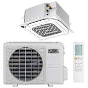 Durastar Sirius Heat Series 9K BTU Cooling / 12K BTU Heating 22.6 SEER2 Single Zone Ceiling Cassette Mini Split System with (1) 12K BTU Indoor Unit N/A