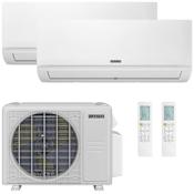 Durastar 18K BTU Cooling / 19K BTU Heating 23 SEER2 Two Zone Wall Mount Mini Split System with (2) 9K BTU Indoor Units N/A